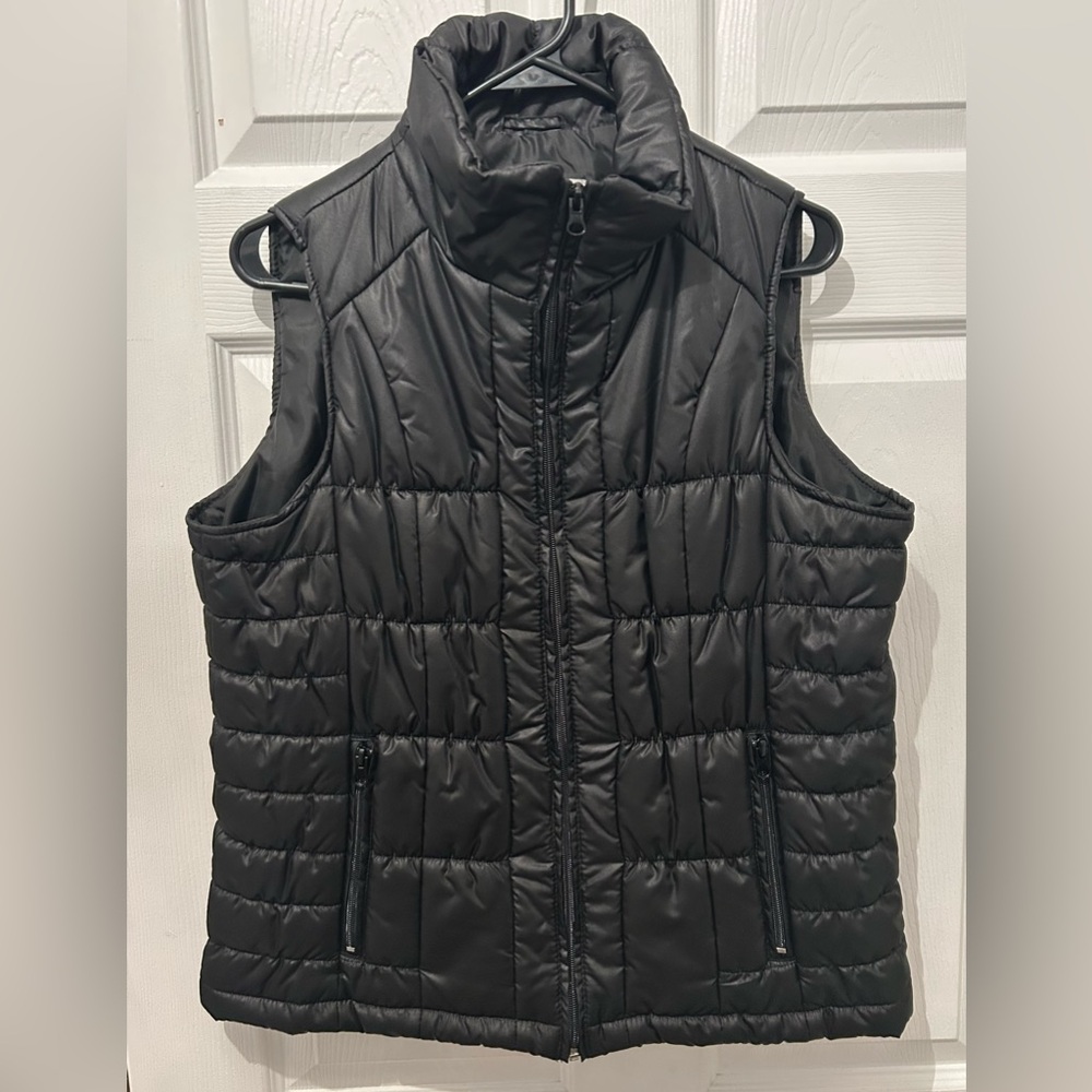 New York & Company Black Puffer Vest